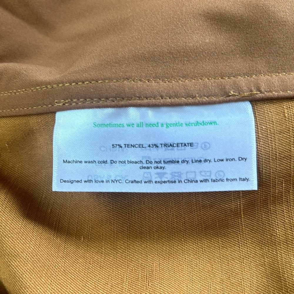 MM Lafleur The Shane 2.0 Drawstring Pant Everyday Twill In Acorn NWT Size 4 - Picture 14 of 15